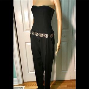 theory strapless jumpsuit